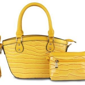 Brand New Satchel or Crossbody your choice  Color Yellow great for spring 2 in 1